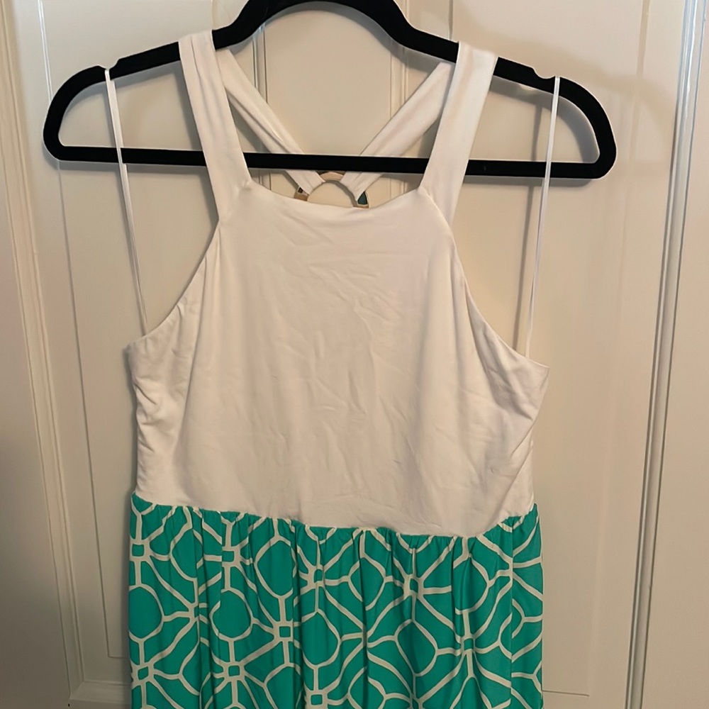 Beautiful Alice and Trixie Maxi dress with gold metal detail at back